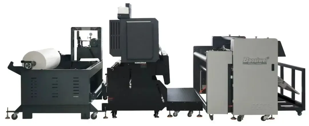 Baosiwei digital carton printer configuration layout, optimized for feeding, conveying, printing, and cutting