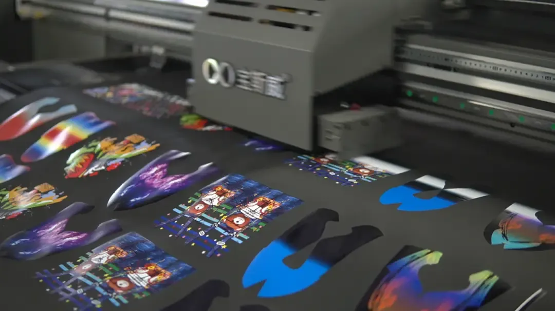 Baosiwei latex digital printing solution producing flexible leather print samples that stretch and bend without cracking