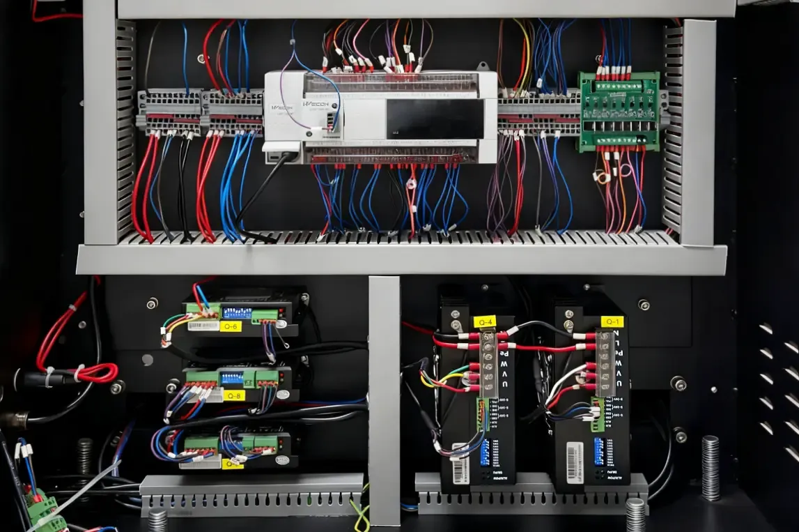 Close-up of smart DC motor delivering high torque at low speed with paper-free stop, integrated temperature control and safety protection for reliable, low-maintenance operation.