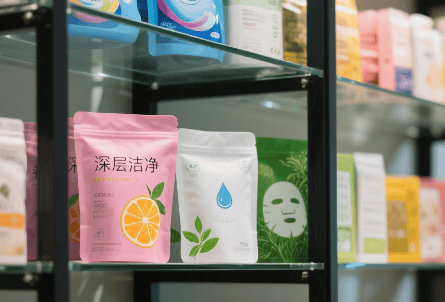 Face mask packaging sample