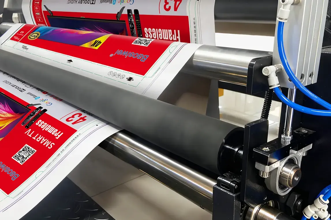 Close-up of high-precision paper feed roller, preventing wrinkling on thin paper and ensuring smooth, stable paper feeding