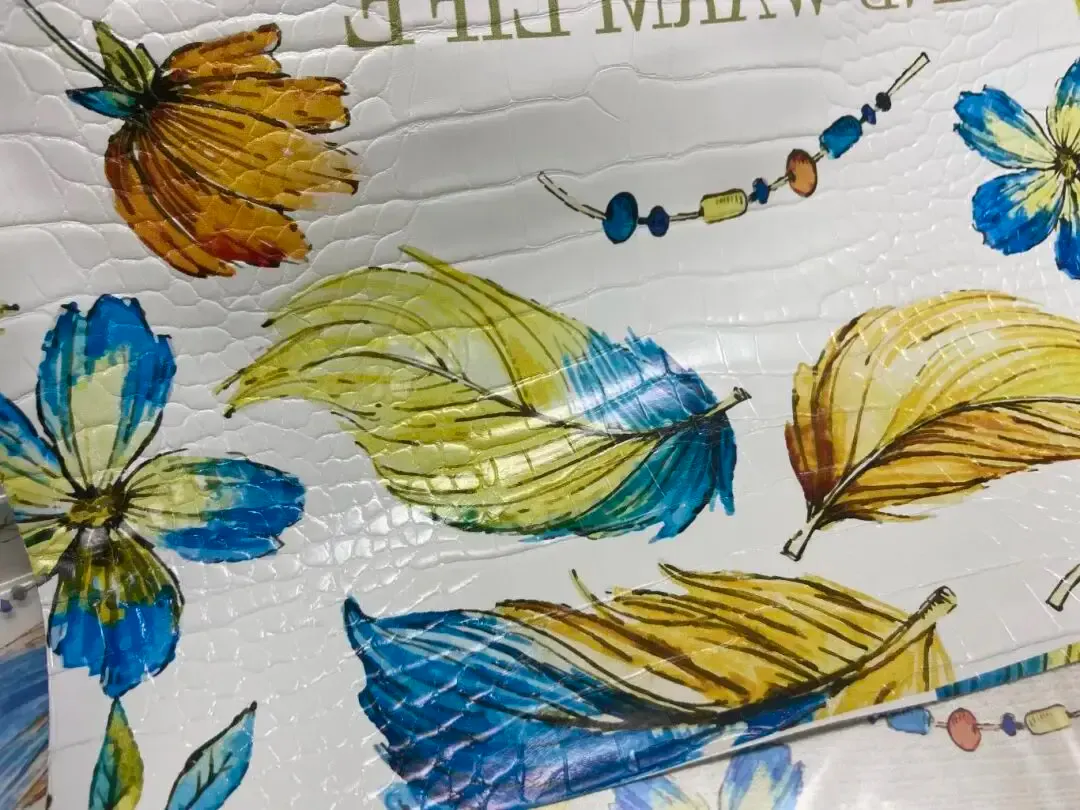 Tablecloth printed and transferred with a PET film digital printer, showing high-definition and clear pattern quality.